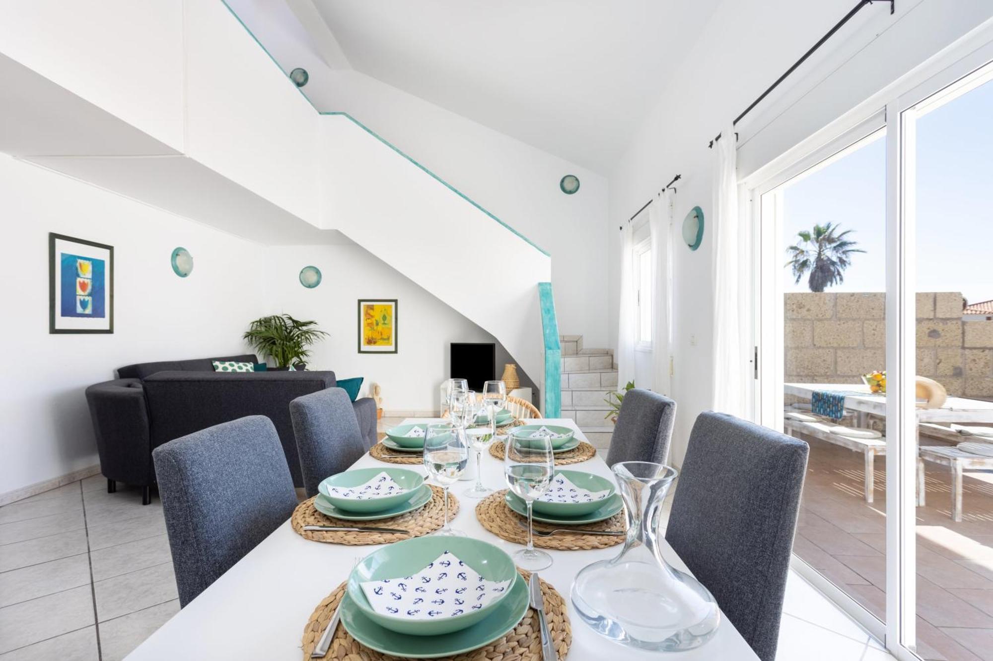 Casa Naranja - Heated Pool - Bbq - Terrace - Free Wifi - Child & Pet-Friendly - 3 Bedrooms - 6 People Poris de Abona Ngoại thất bức ảnh